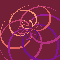 shield shaped mauve spirograph