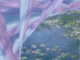 Monet water lilies with snow shadows
